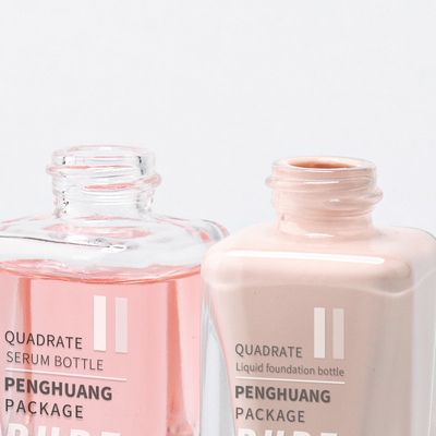 Botol Kaca Lantai Lintang Lintang 15ml Ukuran Sampel Botol Lotion Kosmetik