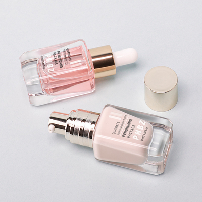 Botol Kaca Lantai Lintang Lintang 15ml Ukuran Sampel Botol Lotion Kosmetik