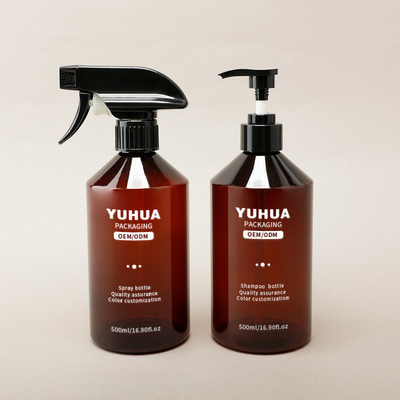 Lotion Serum Pump Botol 500ml Plastik Trigger Spray Botol untuk pembersih rumah