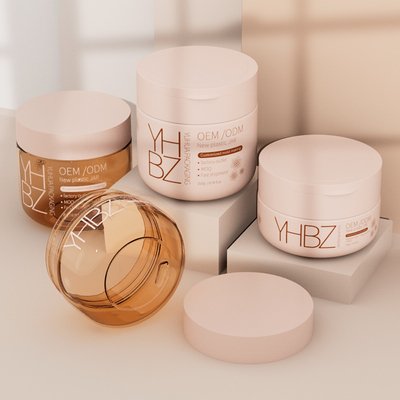 Body Butter Container 100g 200g Customized Plastic Cream Jar Dengan Screw Cap