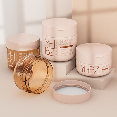 Body Butter Container 100g 200g Customized Plastic Cream Jar Dengan Screw Cap