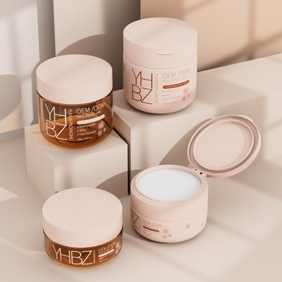 Body Butter Container 100g 200g Customized Plastic Cream Jar Dengan Screw Cap