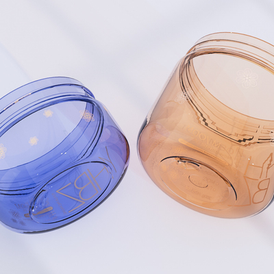Body Butter Container 100g 200g Customized Plastic Cream Jar Dengan Screw Cap