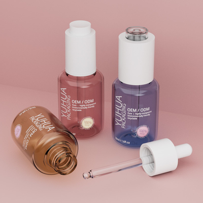 50ml botol dropper serum yang dapat disesuaikan ODM/OEM Clear Oil Serum Plastic Bottle