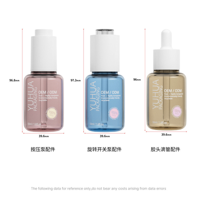 50ml botol dropper serum yang dapat disesuaikan ODM/OEM Clear Oil Serum Plastic Bottle