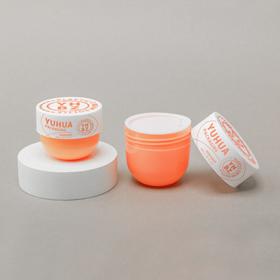 30ml 50ml Plastik Cosmetic Jar Eco Friendly Pp Body Butter Cream Jar Dengan Flip Cap Jar
