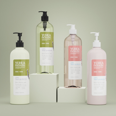 Botol Pompa Bulu Bulat Solusi Utama untuk Shampoo Shower Gel dan Sabun Tangan Cairan