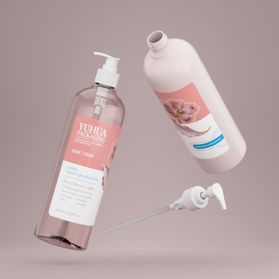 Grosir Botol Lotion Plastik Putih1000ml Custom PET Shampoo dan Conditioner Botol