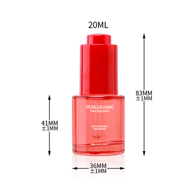 Custom 20ml Luxury Essential Oil Kaca Botol Kemasan Serum Botol Dengan Dropper