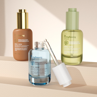 Botol Tetes Serum 30ml Botol Kaca Minyak Esensial Dengan Tetes Tekan