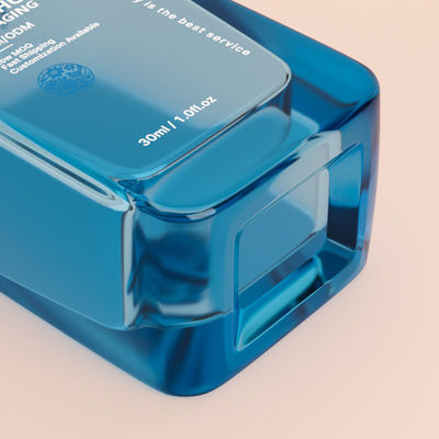 Botol Pompa Grosir Kosong 30ml Botol Bentuk Bola Bulat Cap Square Glass Liquid Foundation