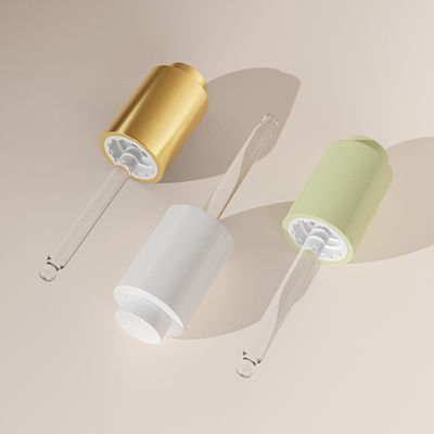 Botol Tetes Serum Kaca Kustom 30ml Botol Kaca Minyak Rambut Hijau Dengan Penetes Tekan