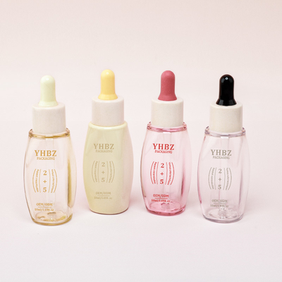 Waktu Tunggu 15-20 Hari untuk Botol Dropper Serum Persegi yang Disesuaikan dalam Bahan PET