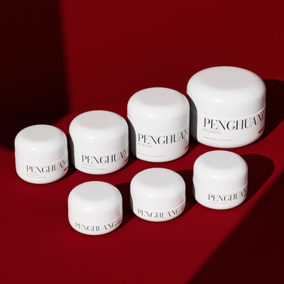 Toples Krim Kaca Putih/Transparan/Kustom Sempurna untuk Lini Perawatan Kulit Mewah Anda