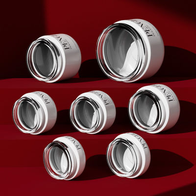 Toples Krim Kaca Putih/Transparan/Kustom Sempurna untuk Lini Perawatan Kulit Mewah Anda