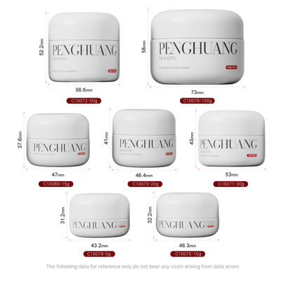 Toples Kaca Krim Kustom untuk Balsam Bibir dalam Warna Putih/Transparan/Kustom dengan Logo dan Warna/Pencetakan Kustom