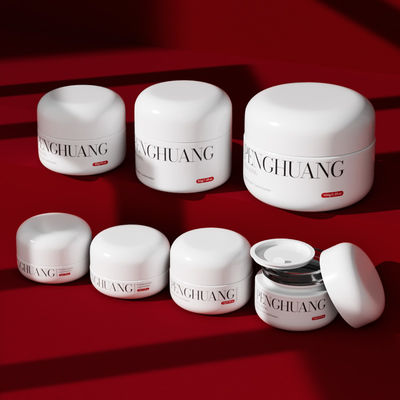 Toples Kaca Krim Kustom untuk Balsam Bibir dalam Warna Putih/Transparan/Kustom dengan Logo dan Warna/Pencetakan Kustom