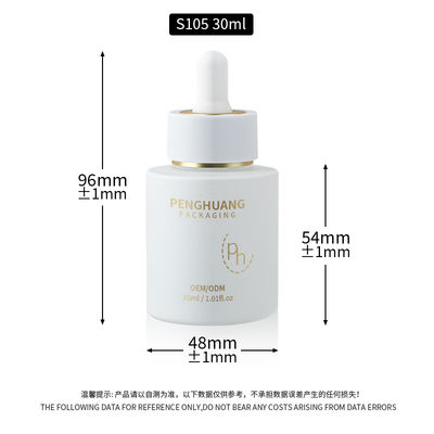 Botol dropper serum kaca transparan untuk kebutuhan perawatan kulit khusus