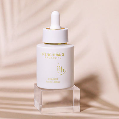 Botol dropper serum kaca transparan untuk kebutuhan perawatan kulit khusus