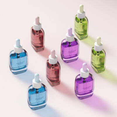 30ml Glass Serum Dropper Bottle oil serum bottle featuring Silk Screen Hot Stamping Labeling ideal for essential oils and skincare products