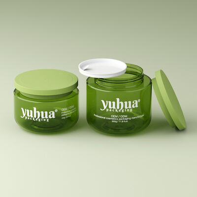 Cerah atau Warna Custom Plastic Cream Jar Bentuk Bulat Ideal untuk kosmetik Creams lotion perawatan kulit dan kebutuhan kemasan kecantikan