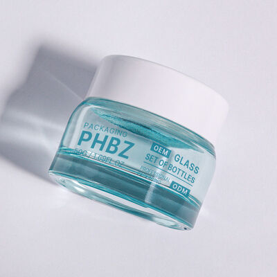 ODM OEM Diterima Botol kemasan kosmetik mewah bulat cocok untuk krim high-end serum dan kebutuhan kecantikan lainnya