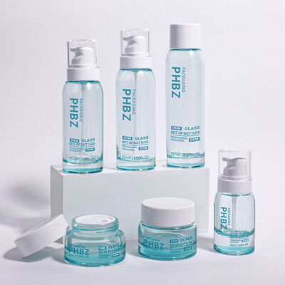 ODM OEM Diterima Botol kemasan kosmetik mewah bulat cocok untuk krim high-end serum dan kebutuhan kecantikan lainnya