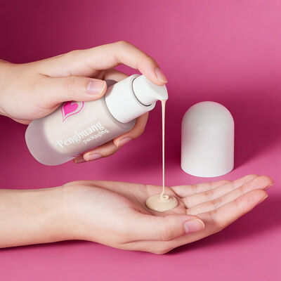 Botol Foundation Cair dengan Tutup Pompa 30ml Logo Kustom Kemasan Kosmetik Profesional Untuk Produk Rias Cair