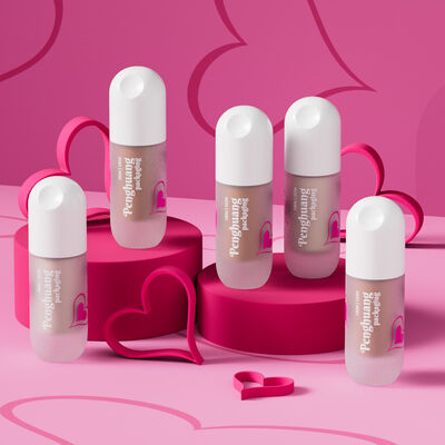 Botol Foundation Cair dengan Tutup Pompa 30ml Logo Kustom Kemasan Kosmetik Profesional Untuk Produk Rias Cair