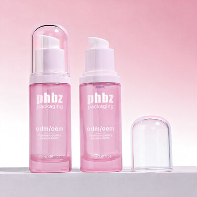 Botol Kaca Lotion dengan Aksesoris Pompa Bahan Botol Kaca Kuat yang Dirancang untuk Lotion Perawatan Kulit dan Kecantikan