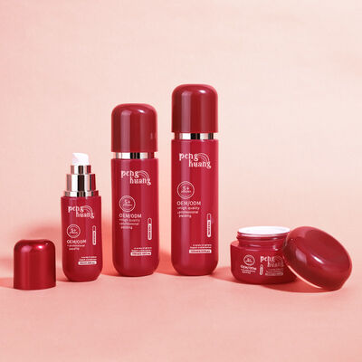 botol kemasan kaca mewah untuk produk kosmetik