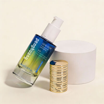 Logo khusus Botol kemasan plastik dengan berbagai ukuran dan opsi pencetakan yang dirancang untuk aplikasi kemasan kosmetik