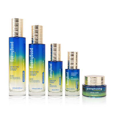 Kemasan Kosmetik Lapisan Set Solusi Kemasan Bulat Khusus Menyediakan Presentasi dan Perlindungan Kosmetik yang Elegan