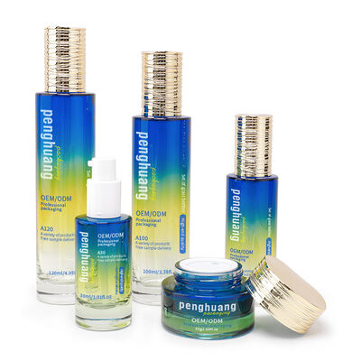 Kemasan Kosmetik Lapisan Set Solusi Kemasan Bulat Khusus Menyediakan Presentasi dan Perlindungan Kosmetik yang Elegan