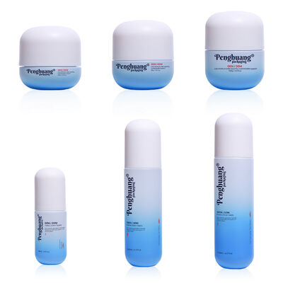 Set Kemasan Kosmetik Kaca Menyediakan Penanganan Permukaan Sablon dengan Logo Kustom dan Personalisasi Warna