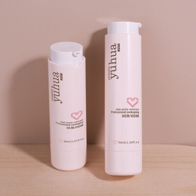 Botol lotion plastik tahan lama dengan pompa tanpa udara dan desain yang disesuaikan Ideal untuk kemasan kosmetik dan penyimpanan produk cair