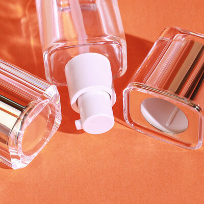 Botol Yayasan Cair set kemasan kosmetik kaca dengan kapasitas 30ml, pencetakan yang dapat disesuaikan, dan desain kedap udara yang tahan lama dan anti bocor