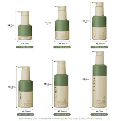 Compact dan Plastic Spray Botol sempurna untuk lotion kosmetik krim serum rambut dan minyak dengan tutup sekrup aman penutupan