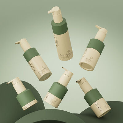 Bahan dasar PE Botol lotion plastik dengan pencetakan layar sutra dan pencetakan panas Ideal untuk kemasan produk perawatan pribadi