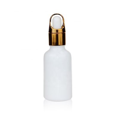 Botol Penetes Porselen Putih Kosmetik Berkualitas Tinggi Botol Penetes Kaca 30ml