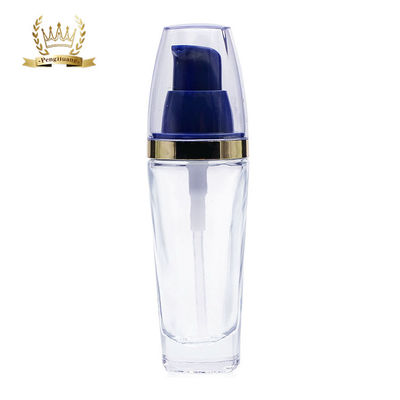 Clear OEM Liquid Foundation Bottles Kemasan Kaca Kosmetik