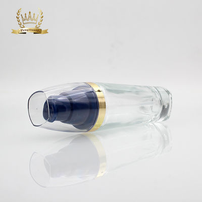 Clear OEM Liquid Foundation Bottles Kemasan Kaca Kosmetik