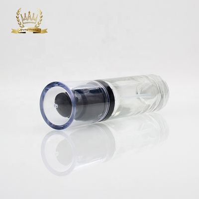 Mewah Bulat 30ml Kemasan Kosmetik Botol Kaca Cair Foundation Dengan Pompa Kecantikan