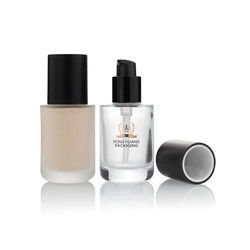 Hot Stamping 30ml Botol Kaca Liquid Foundation 1 Oz Botol Kaca Buram