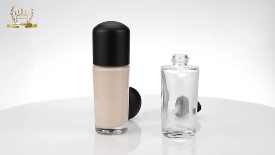 30ml Kosmetik Makeup Kaca Lotion Botol Botol Foundation Cair Dengan Pompa