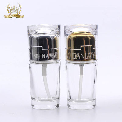 Sampel Gratis Kemasan Kosmetik 35ml Acrylic Cover Clear Liquid Foundation Bottle