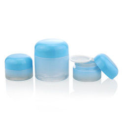 Produsen Kaca Kemasan Krim Kustom 30ml Botol Kaca Krim Ungu Untuk Kosmetik