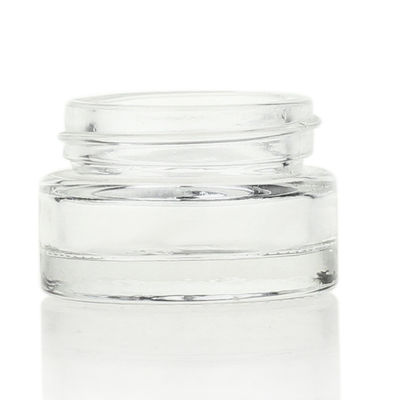 3ml 15ml 20ml Botol Krim Kosmetik Kaca Bening Dengan Tutup Emas