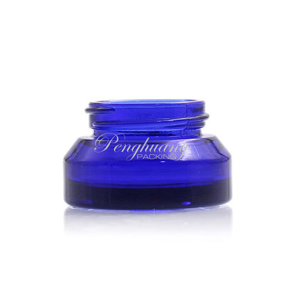 15ml - 200ml Botol Kaca Kobalt Biru 15g 30g 50g Gelas Krim Kaca