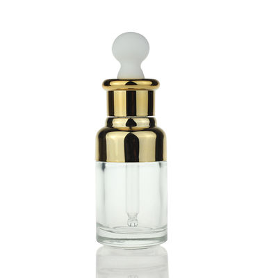 35ml Botol Kaca Kosmetik Kosong Serum Minyak Esensi Botol Penetes Warna-warni Yang Jelas Dalam Stok S020